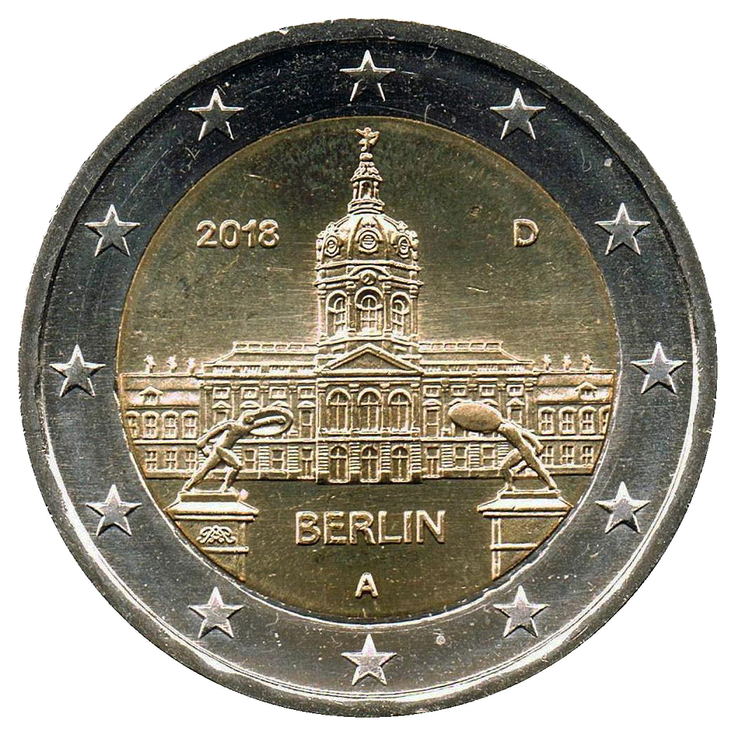 2 euros conmemorativa Estado de Berlín, Palacio de Charlottenburg